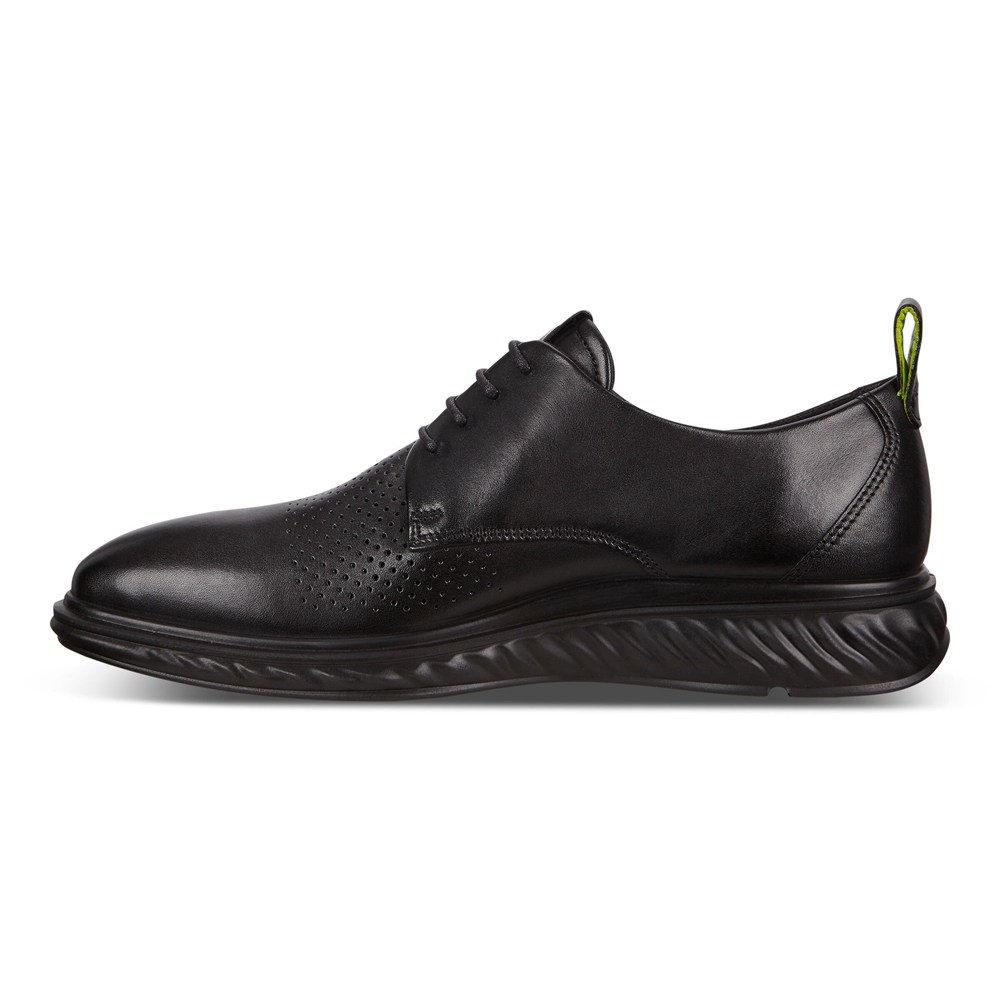 Zapatos Derby Hombre - ECCO St.1 Hybrid Lite Plain-Toes - Negros - IHT942730